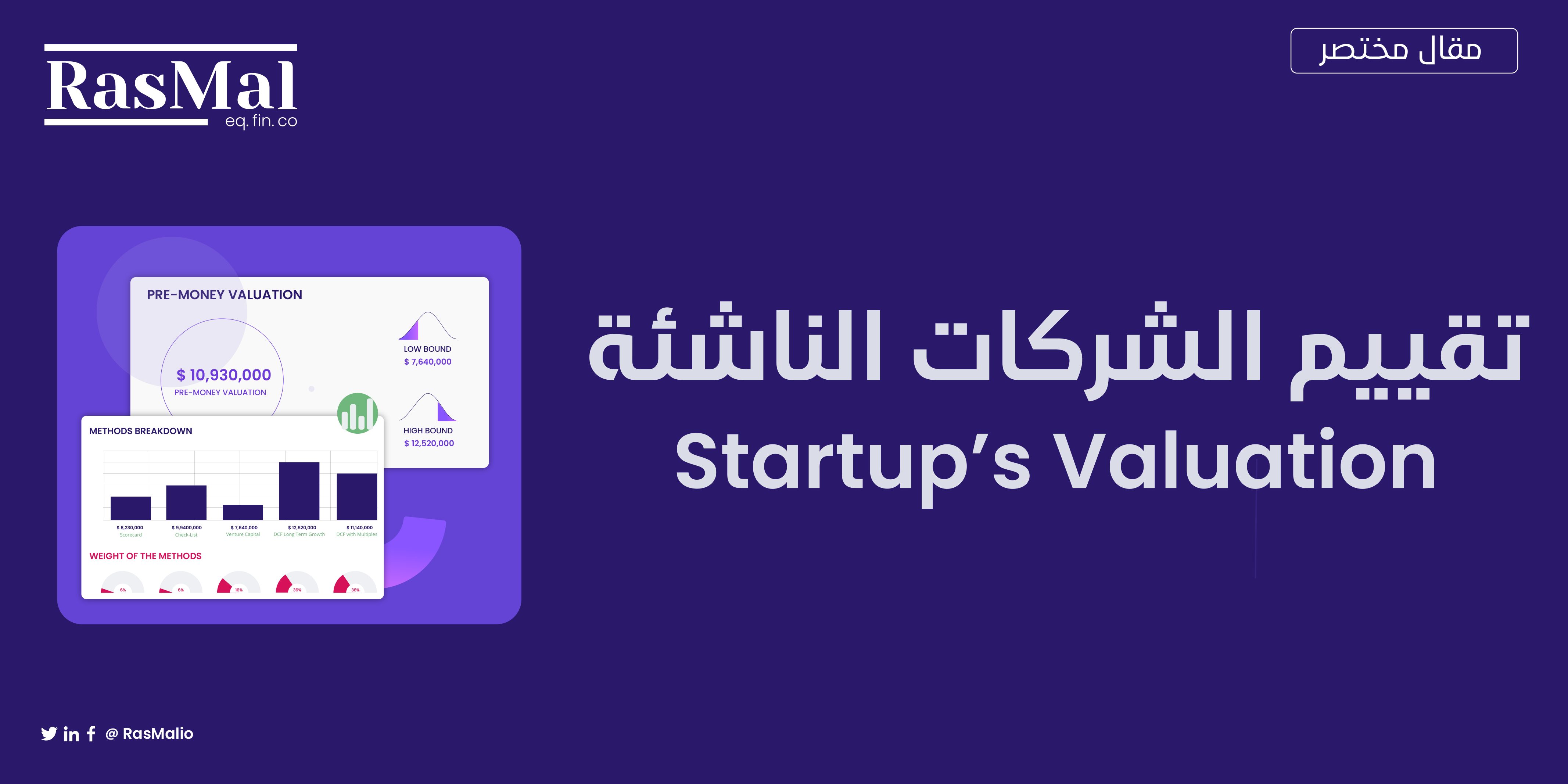Startup's Valuation | تقييم الشركات الناشئة